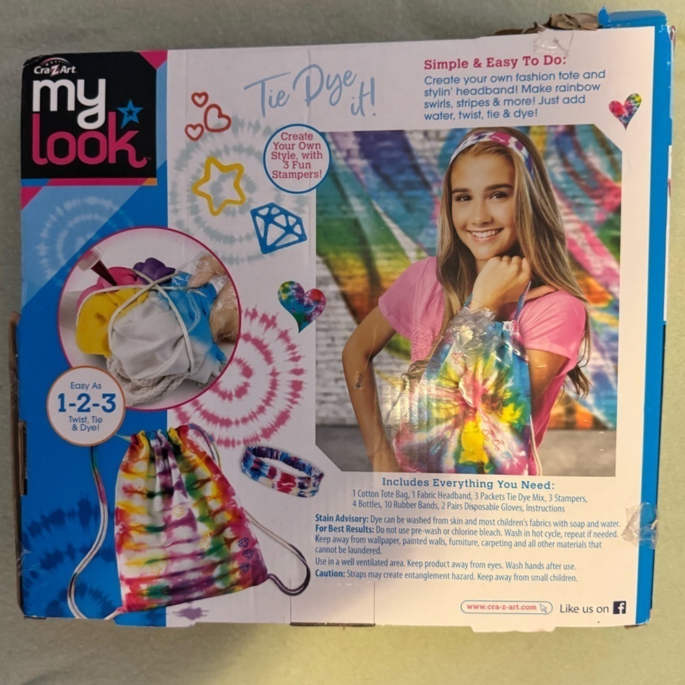 Tie-Dye Kit with tote and Headband - Picture 2 of 2